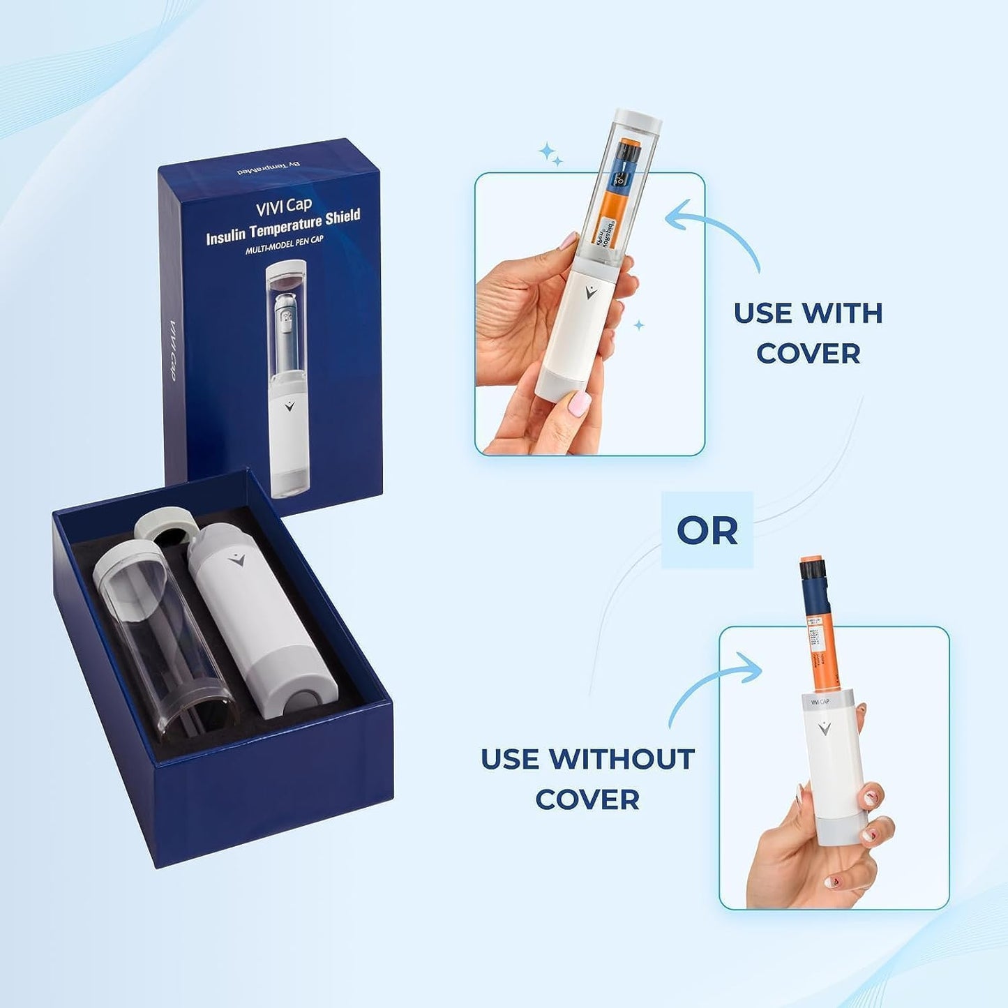 Insulin & Ozempic Cooler Travel Case - TSA Approved - Small Diabetic Medical Travel Case Pen Cooler Insulin Protector Works 24/7/365 No Freezing Or Refrigeration - for All Insulin Pen Models