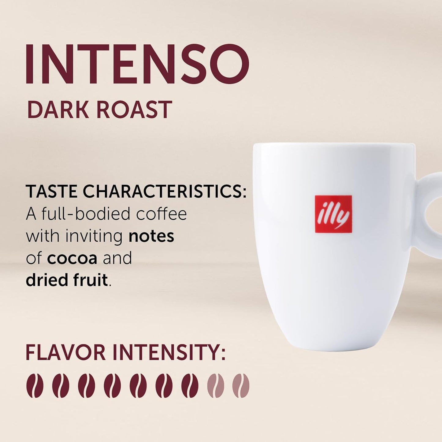Illy Coffee K Cups - Pods For Keurig Machines – Intenso Dark Roast – Notes of Cocoa & Dried Fruit - Bold, Flavorful & Full-Bodied Flavor - No Preservatives – 20 Count, 4 Pack