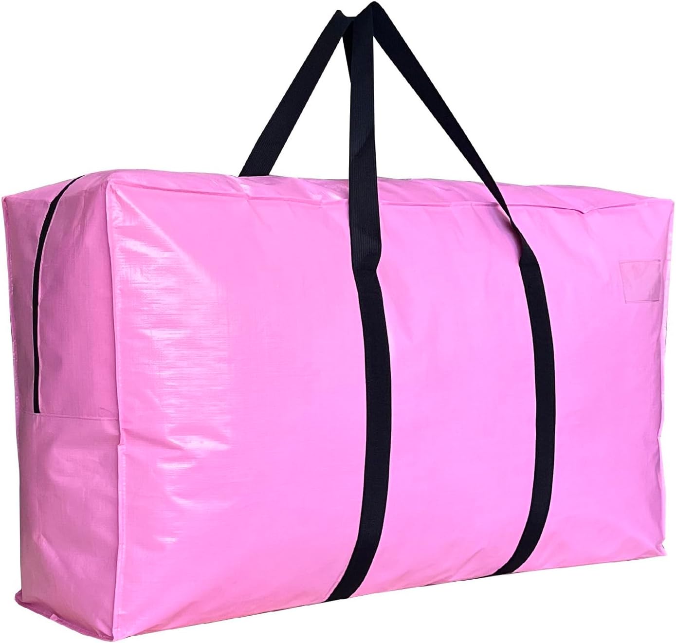 168 Gallon Extra Large Storage Bags, Jumbo Moving Storage Bags, Foldable Big Pink Waterproof Outdoor Patio Cushion Storage Bag, 65x30x20inch - 1PACK