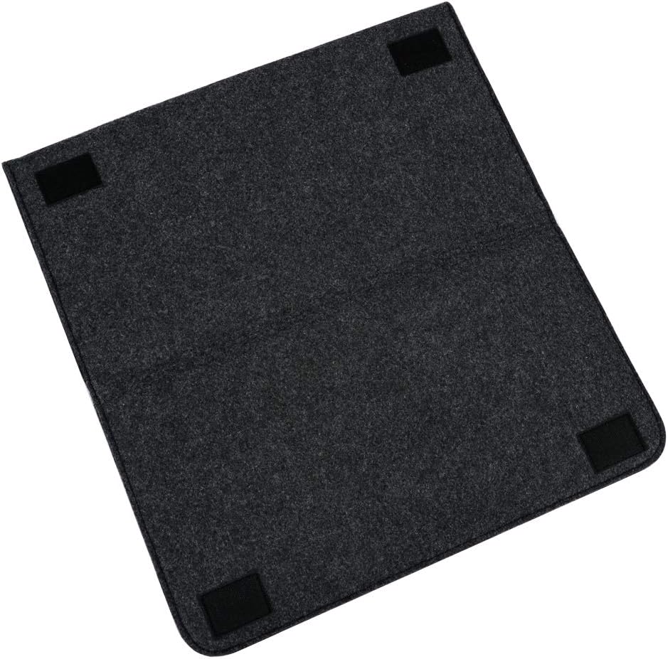 Bedside Caddy, 7 Pockets Large Size Bedside Organizer Caddy for Magazine Remotes Phone (17.3'' x 18.1'', Dark Grey)