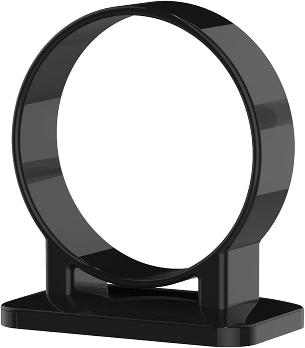 Hair Dryer Holder, Bathroom Blow Dryer Stand, Hair Care Tools Holder Wall Mount, Styling Tool Organizer for Hair Dryer - Extra Large Rim (Black, L 3.7”×W 2.1”×H 4.3”)