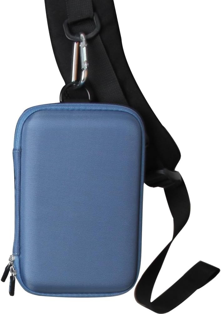 Anleo Hard Travel Case for SanDisk 500GB / 250GB / 1TB / 2TB Extreme Portable SSD (Sky Blue, Case for 3 Hard Drives)
