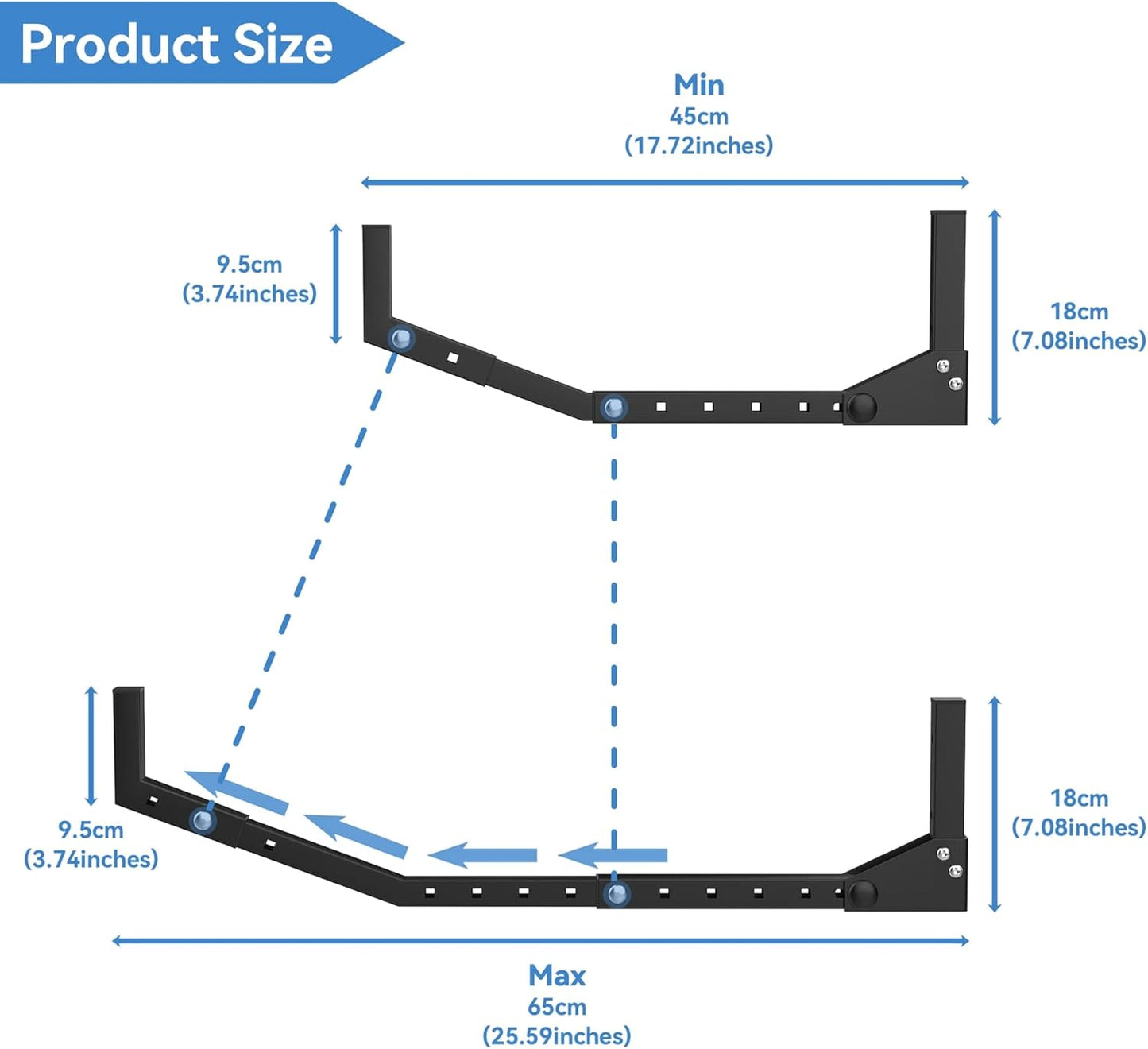 WALMANN Wall Mount Kayak Storage Rack, Kayak Hooks for Garage Wall Hangers for Kayak, Surfboard, Skiis, Snowboard, Paddle Board