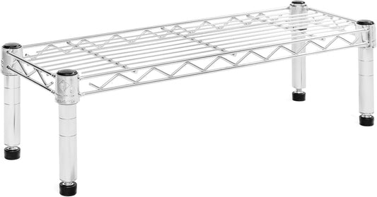 Shelving Inc. 8" d x 24" w Chrome Wire Shelving with 1 Tier Shelf, Weight Capacity 800lbs Per Shelf
