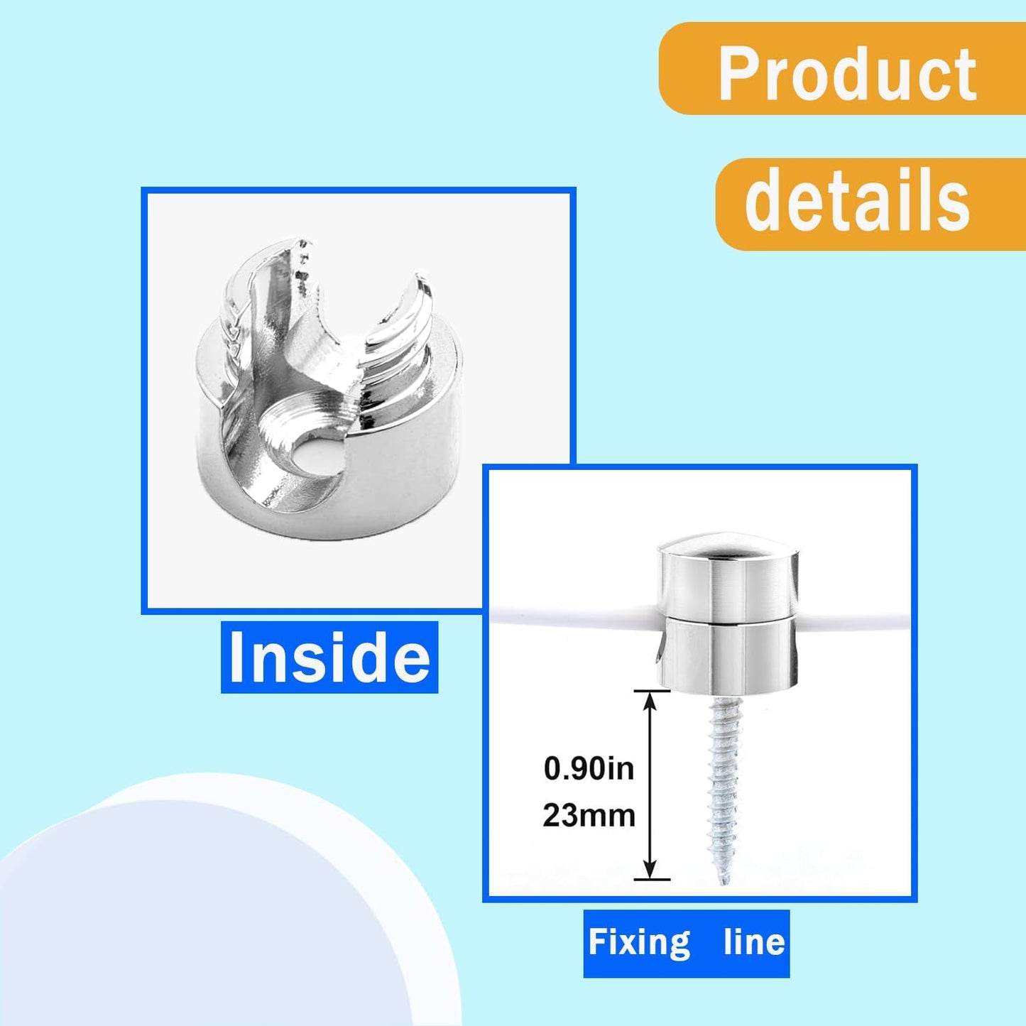 3 Sets Charger Cord Holder, Silver Metal Adhesive Cable Management Clips,Adjustable Cable Anchor Holders,Wire Organizer for Desk, Wall, Home, Office