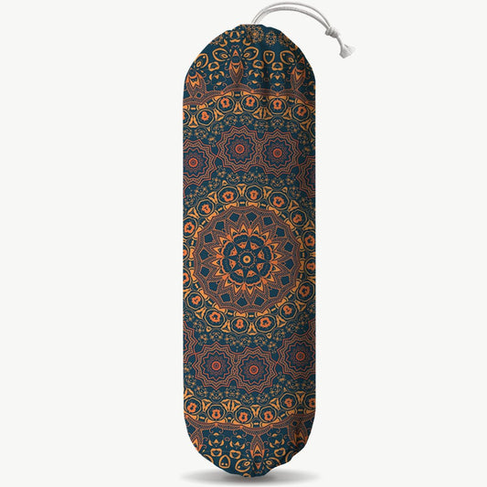 Boho Large Plastic Bag Holder, Reusable Grocery Bags Holder for Wall Mounting, Boho Car Trash Bags, Kitchen Essentials, Housewarming Gifts, Kitchen Pattern Garbage Bag 65