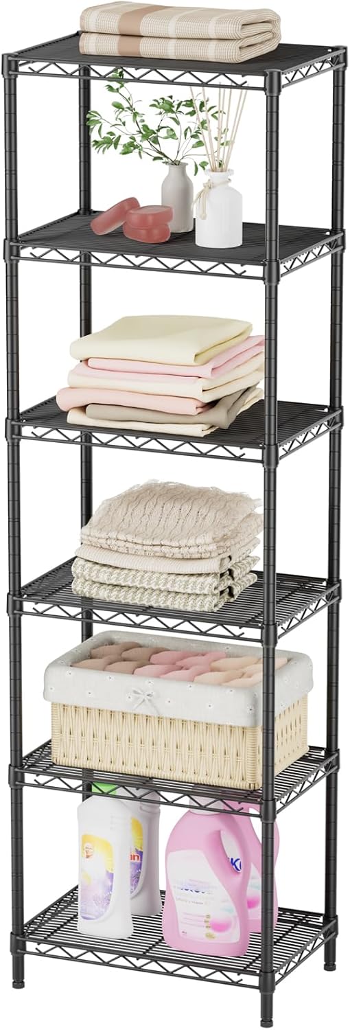 SINGAYE Shelf Closet Wire Shelving：Adjustable Metal Unit for Laundry Room Organization Bathroom Kitchen Home Storage Small Pantry Rack Shelves