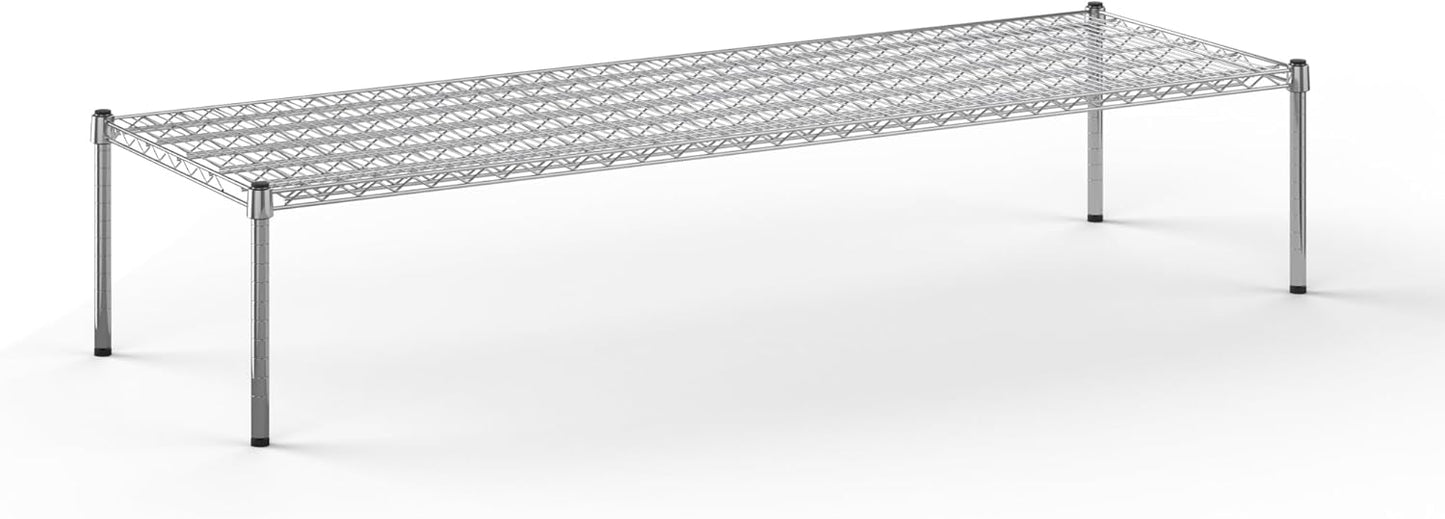 24" Deep x 60" Wide x 14" Height Wire Shelving Kit | 1-Tier | NSF Commercial Storage Rack Unit