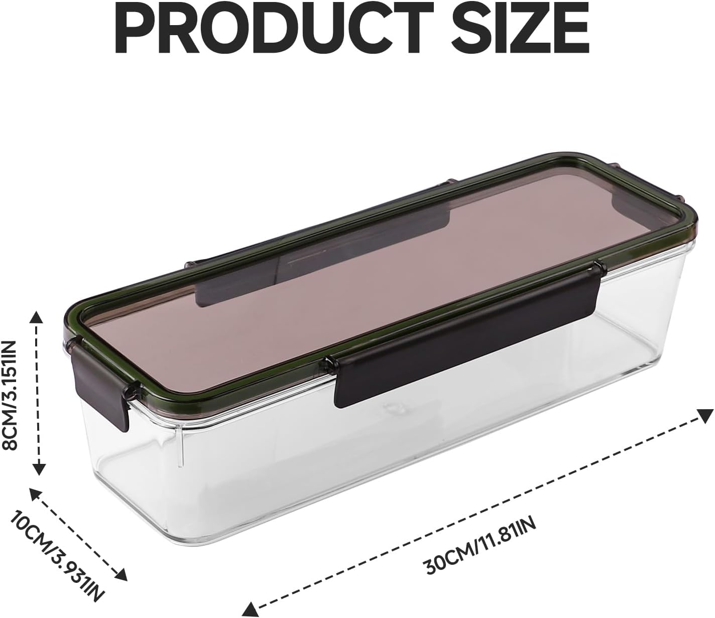 Celery Keeper for Refrigerator, Celery Storage Container with Lid, BPA-Free Long Plastic Fridge Storage Container for Fresh Celeries, Easy to Clean and Leak Proof, Food Storage Bins for Kitchen