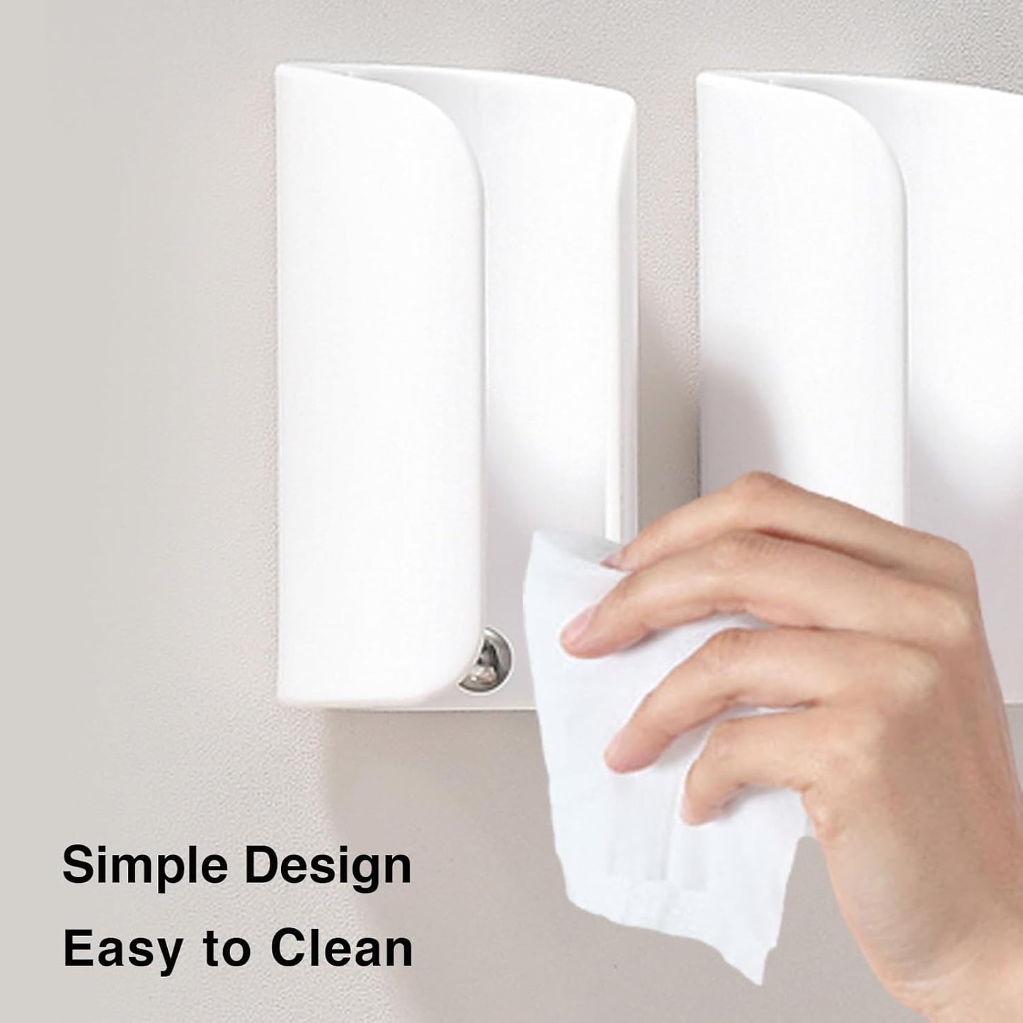 Electric Toothbrush Holder for Bathroom, Wall-Mounted Toothbrush Stand with Self-Adhesive, Compact Bathroom Caddy for Electric Toothbrushes (White-2pcs)