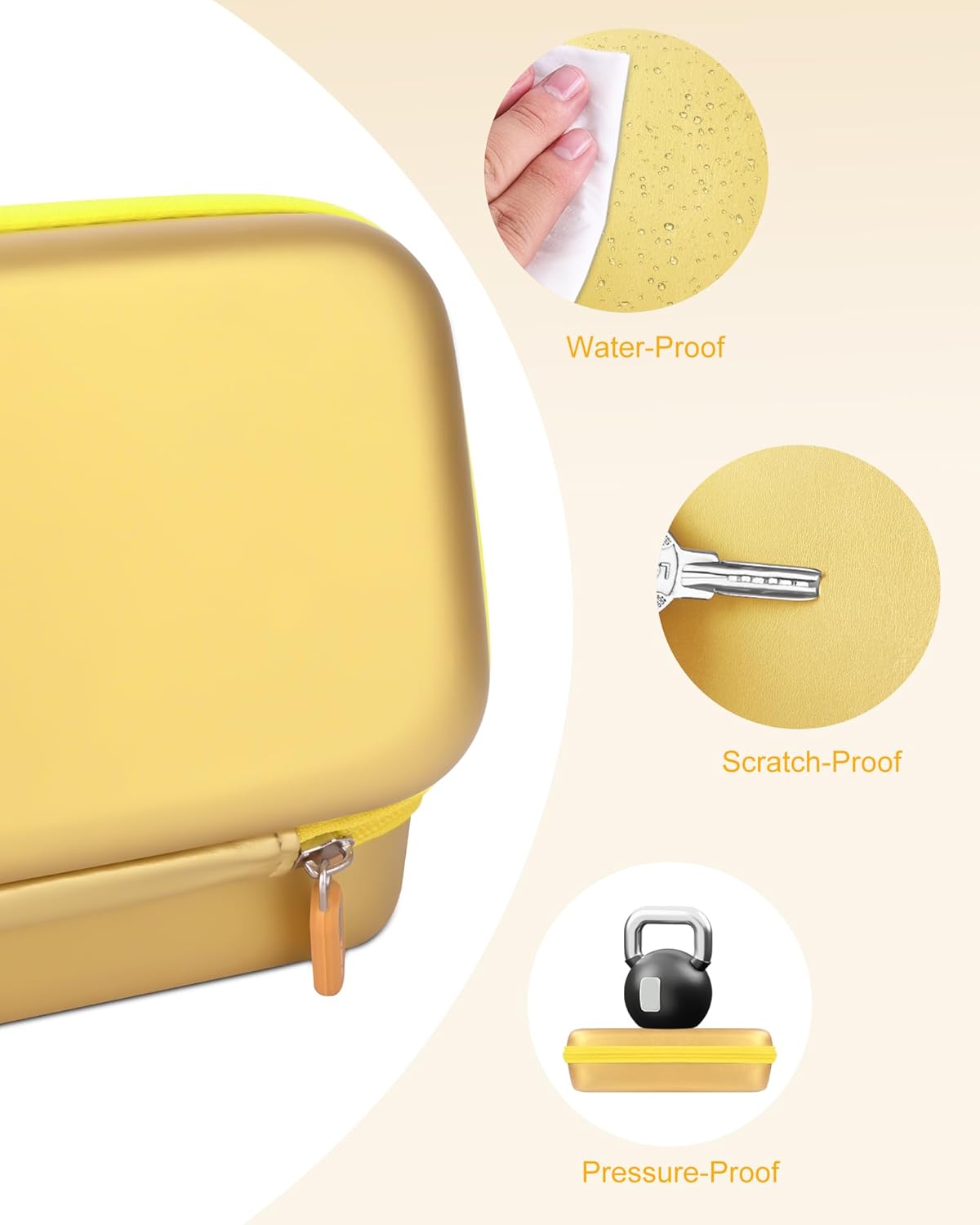 Stukkaze Memory Card Case - Water-Resistant & Anti-Shock 36 Slot Holder, 27 Micro SD & 9 SD/SDHC/SDXC Cards Organizer for Camera - Gold