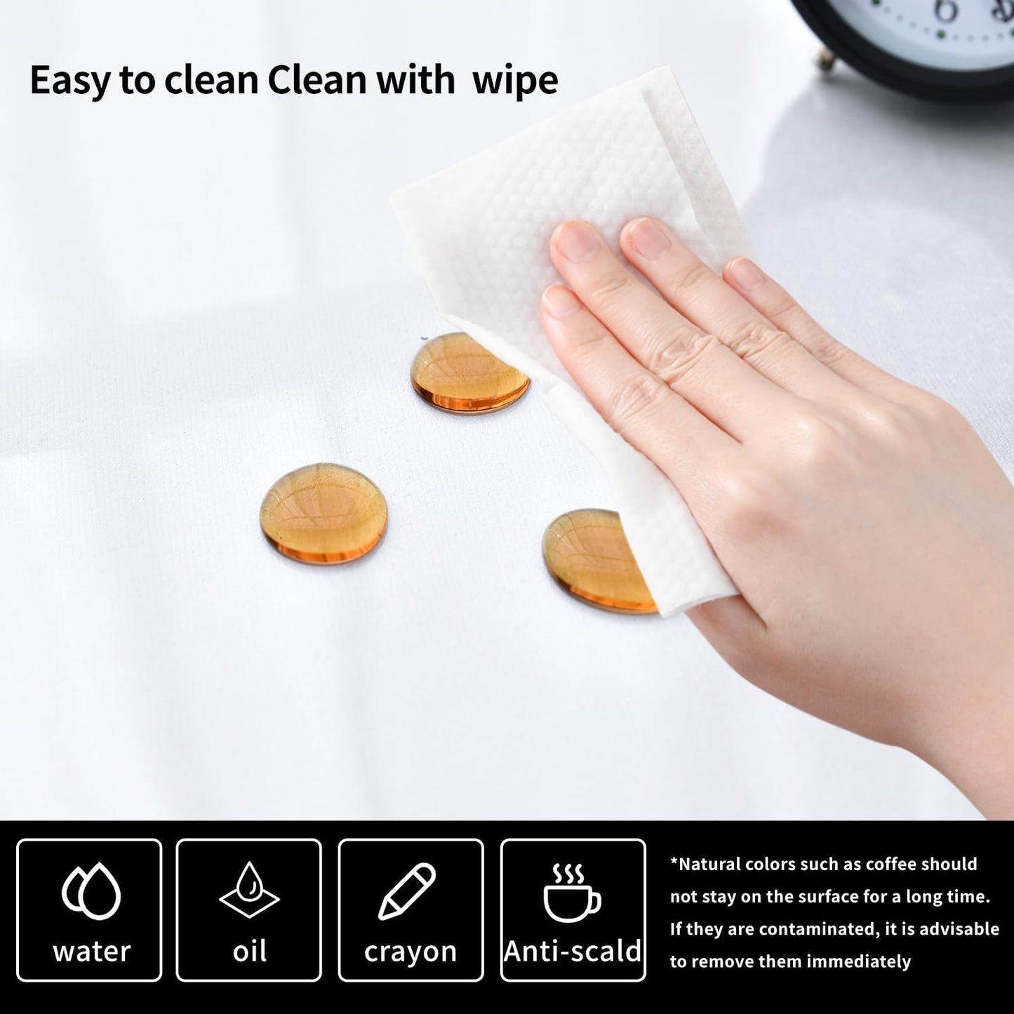 Clear Desk Mat, Non-Slip PVC Desk Protector Mat with Round Edge, Heat Resistant & Waterproof Clear Desk Writing Mat for Home and Office (47.2"*23.6")