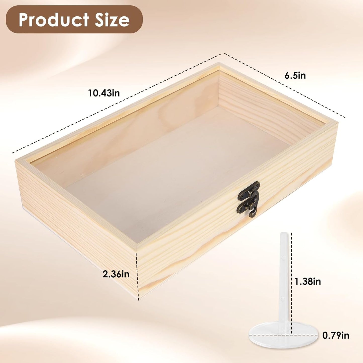 Piping Tip Organizer, Equipped with 200 Pcs of Cake Flower Nails, Holds 60 Piping Tips, Cake Decorating Tools, Baking Tools, Cake Decorating Tips Storage Box Made with Wood, Piping Tip Sold Separately