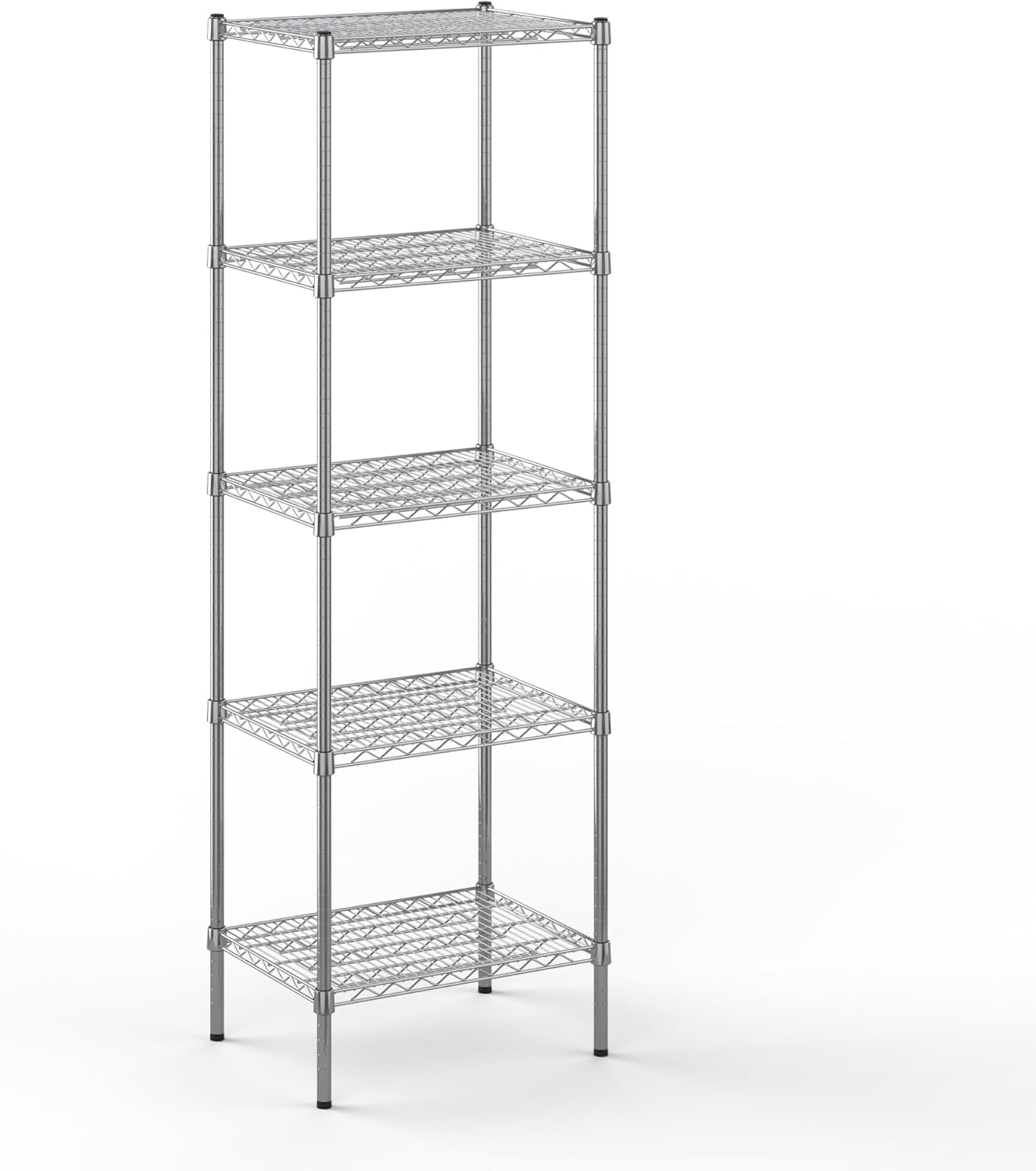 18" Deep x 24" Wide x 74" Height Wire Shelving Kit | 5-Tier | NSF Commercial Storage Rack Unit