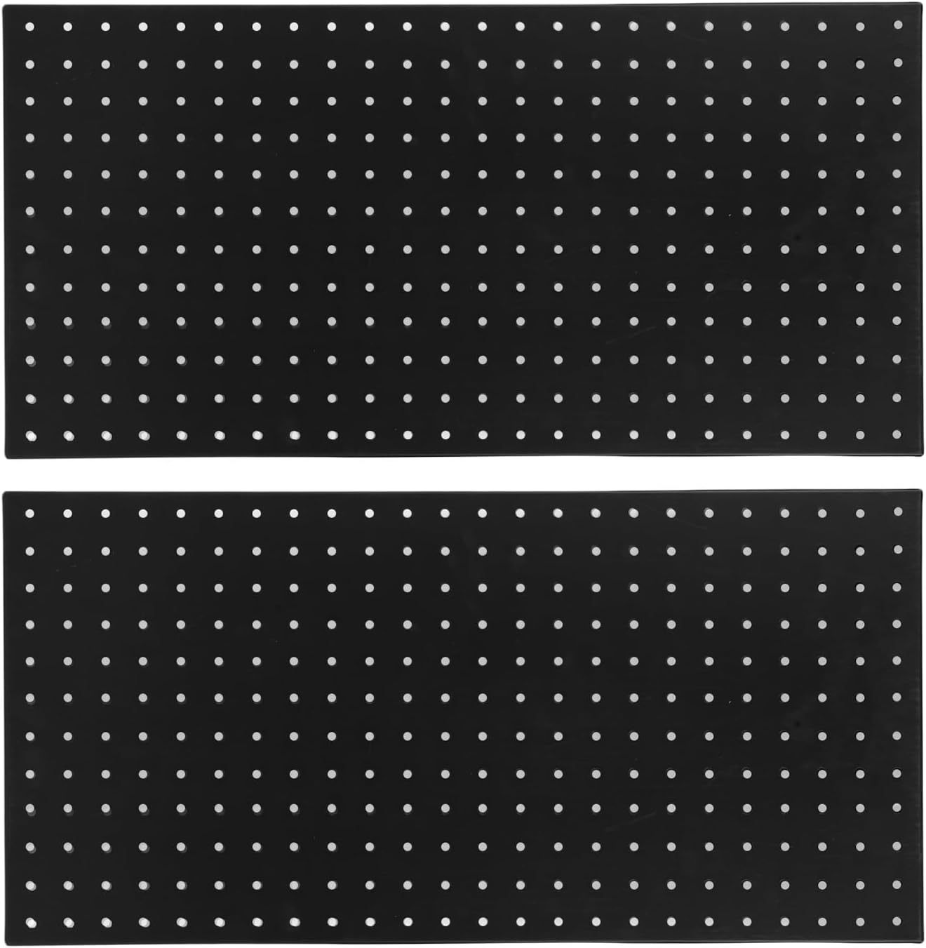 Aramox 2PCS Pegboard Wall Organizer, Alloy Steel Tool Storage System, Customizable 24x12 Inch Panels with 288 Holes for Home Garage Office Organization