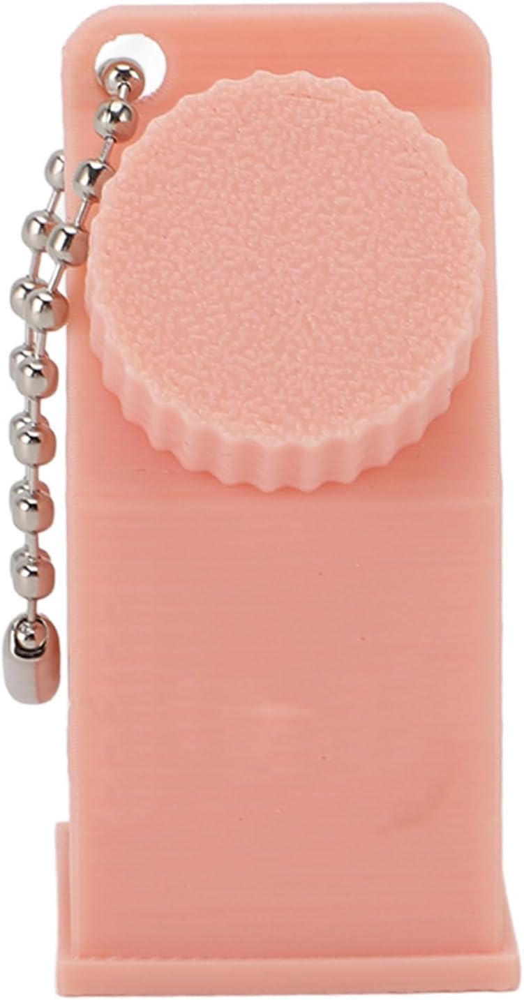 TOPINCN Milk Carton Box Keychain,Tolerant Holder Milk Carton Keychain Holder Mini Lactose Intolerance Pills Case Keychain Container (Pink)