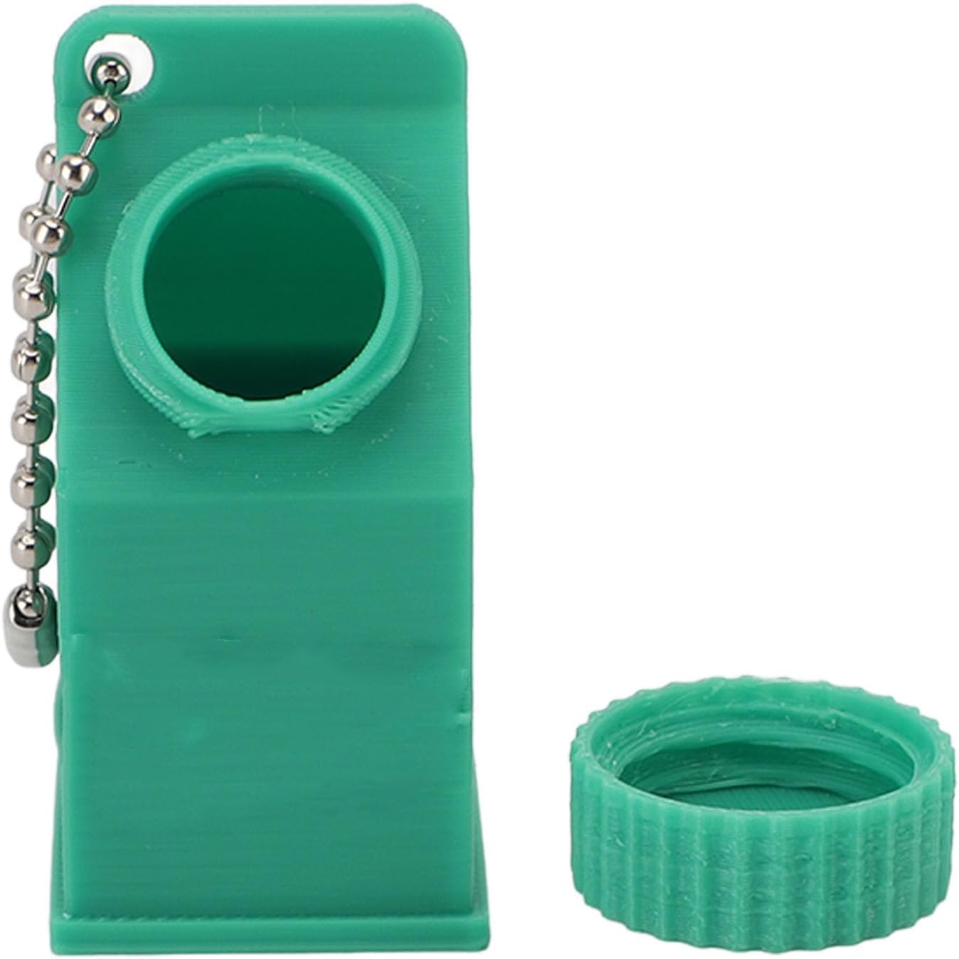 TOPINCN Milk Carton Box Keychain,Tolerant Holder Milk Carton Keychain Holder Mini Lactose Intolerance Pills Case Keychain Container (Green)