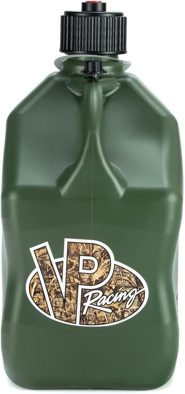 VP Racing 3846-CA, 5.5 Gallon Motorsports Jug Camo Square w/Hose