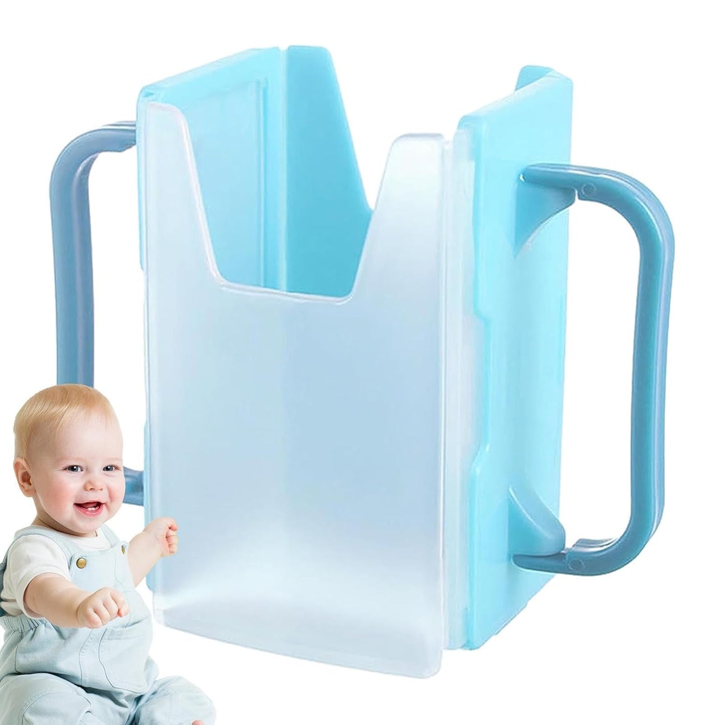 Milk Box Holder - No Squeeze Cup Holder Milk Box, Reusable Juice Bag Holder, Portable Juice Bag Length Adjustable | Juice Bag Holder with Straw Juice, Spill Proof Milk Carton Holder for Home