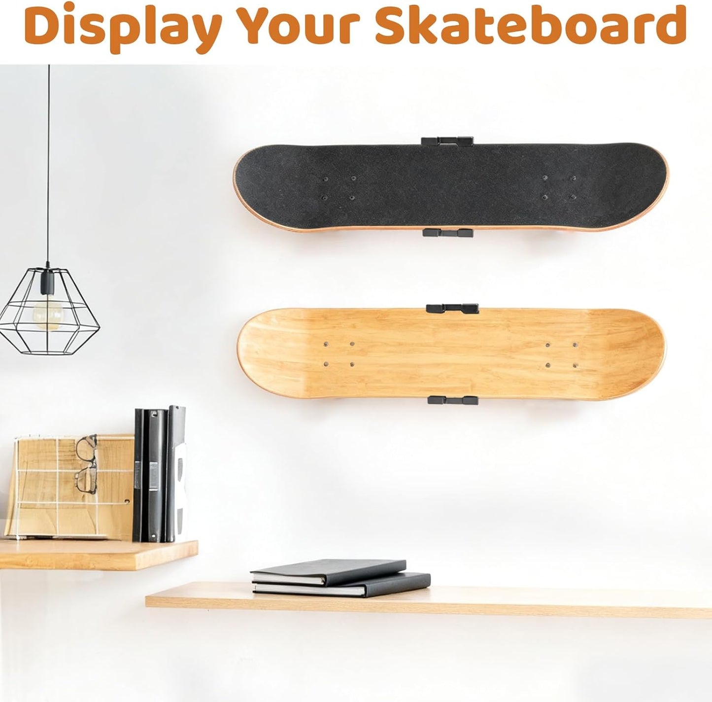 360° Rotating Skateboard Deck Wall Mount