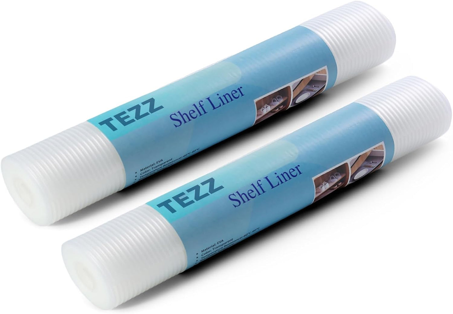2 Rolls Shelf Liners, 16 Inches x 20 FEET Non-Slip Kitchen Cabinet Liner, Washable Oil-Proof Non-Adhesive Contact Paper for Kitchen Drawer, Cabinet, Shelves, Refrigerator, Storage, Desks, coutertops