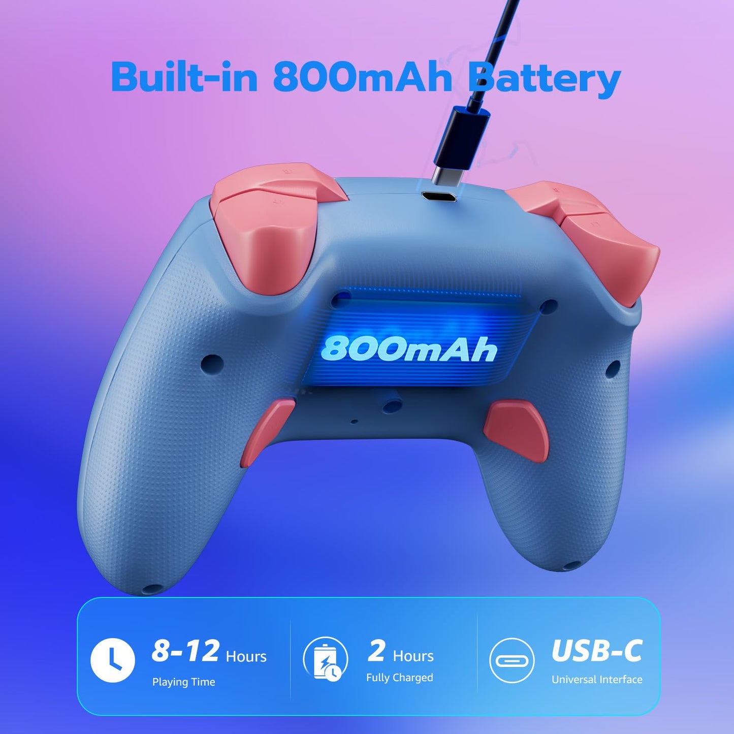 ISHAKO PC Gaming Controller for Windows/Switch/Switch2, Stem, Luna, MacBook