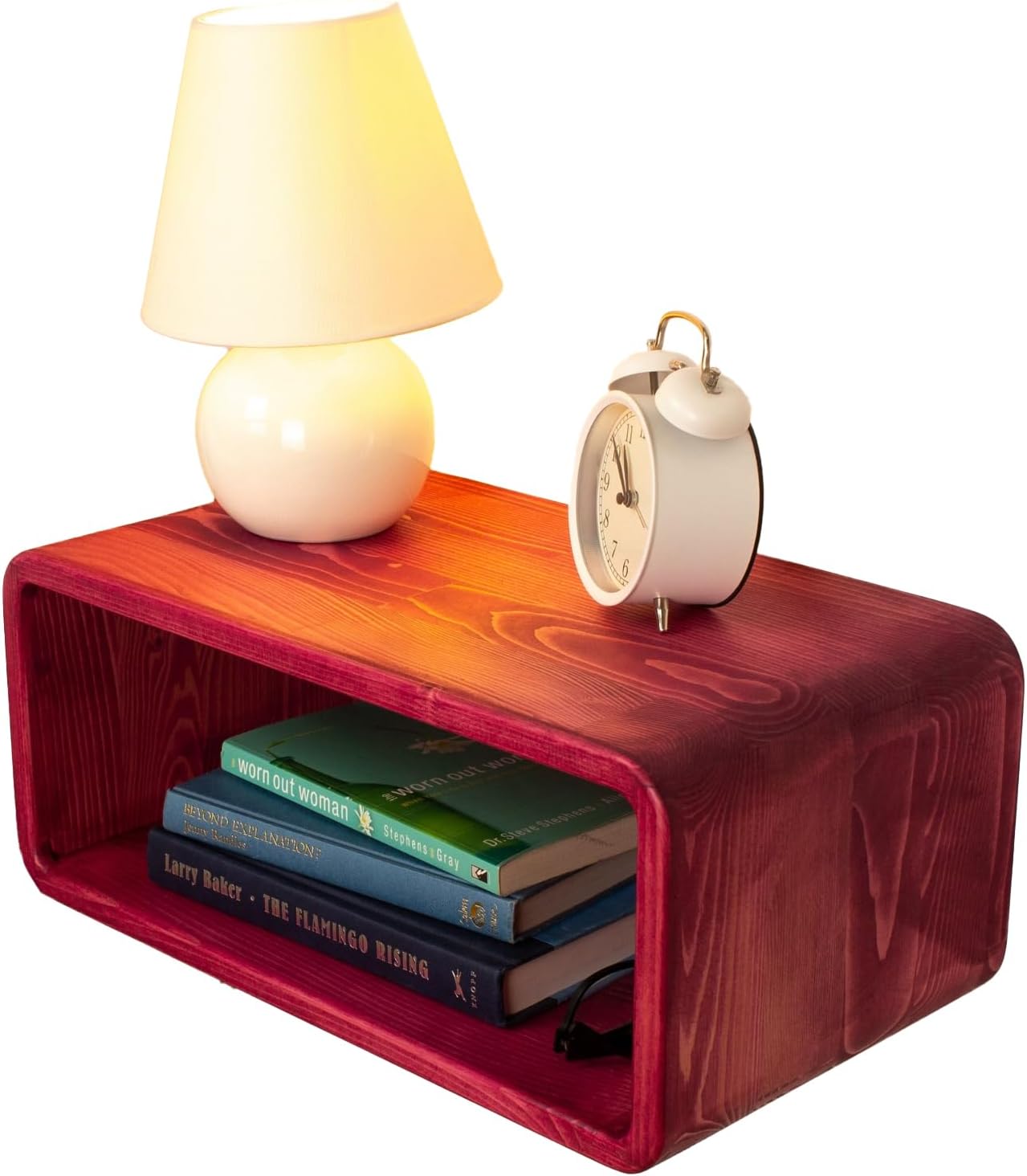 Floating Nightstand Wooden, Bedside Table, Nightstand Shelf, Handmade, Wall Mounted Bedside Shelf, Minimalist and Unique Style (Tokyo)