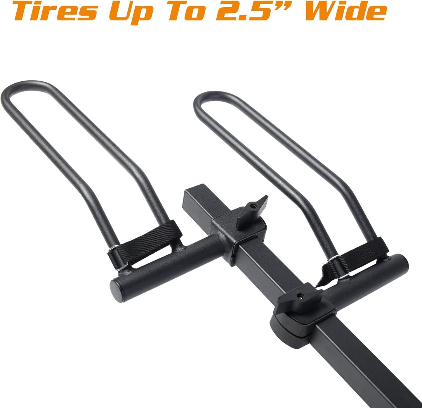 Young 4-Bike Rack Hitch Mount Platform Style Carrier for Cars Trucks SUVs Minivans with 2" Hitch Receiver, 4 Bikes X 40 lbs (160 lbs Total) Load Capacity