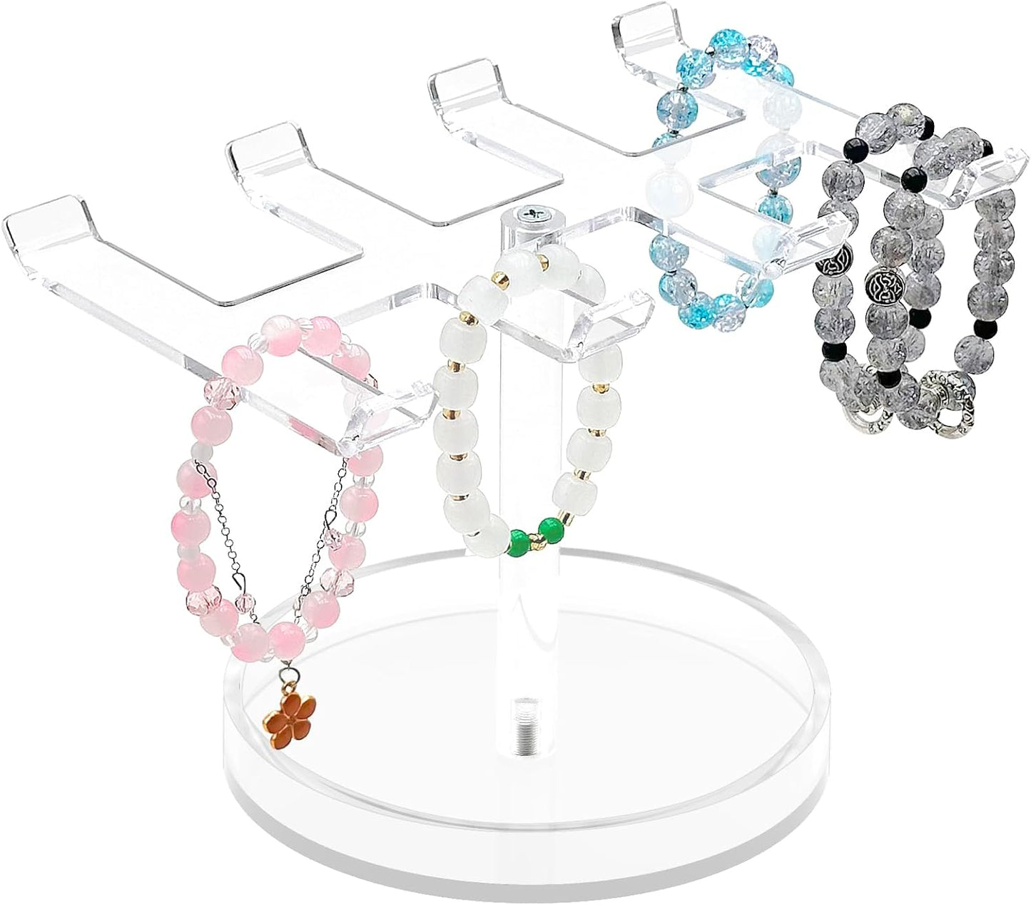 Bigfety Bracelet Holder Organizer, Acrylic Bracelet Display Stand for Women