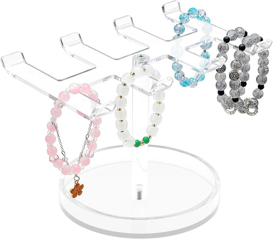 Bigfety Bracelet Holder Organizer, Acrylic Bracelet Display Stand for Women