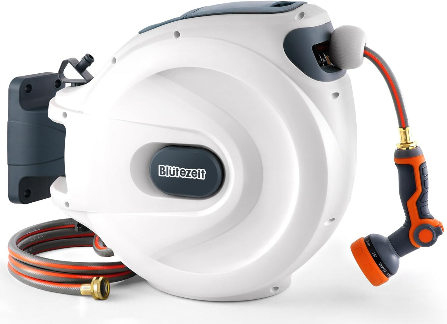 Blütezeit Retractable Garden Hose Reel Wall-Mount Heavy Duty
