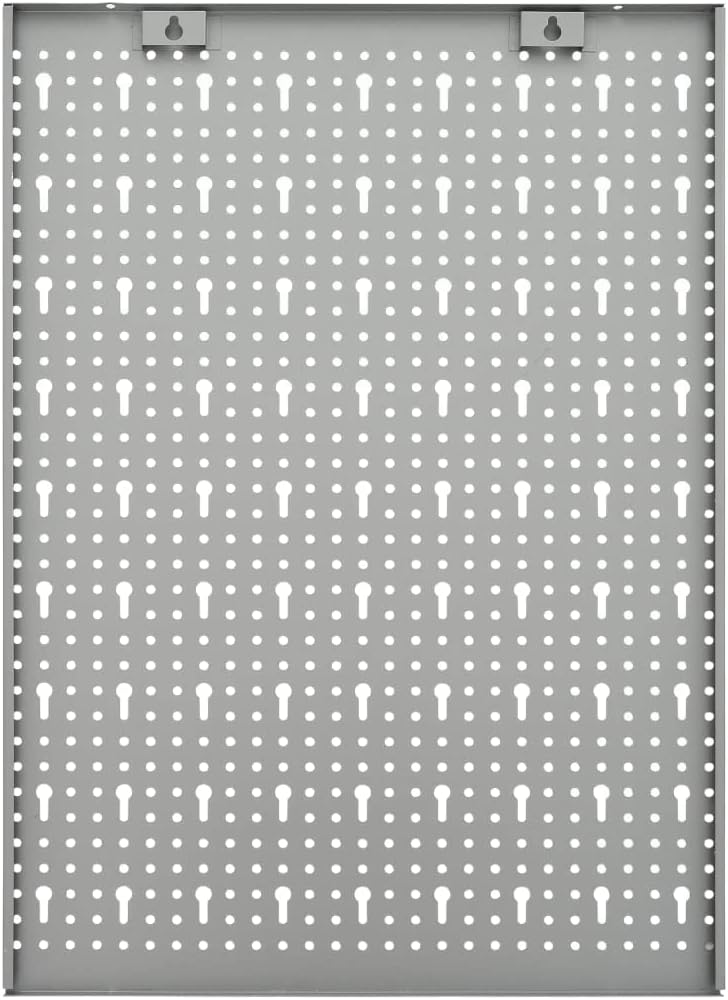 Wall-Mounted Peg Boards 3 pcs 15.7"x22.8" Steel 145349