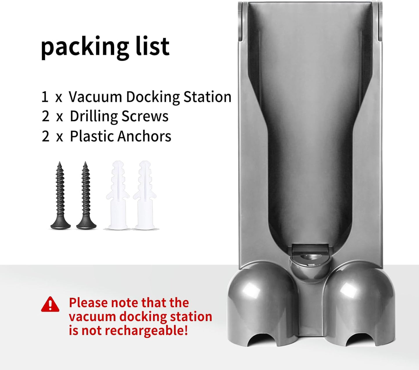 Wall Mount Docking Station Compatible with Dyson V12 lightest intelligent Cordless Stick Vacuum Cleaner - Compatible Accessories Bracket by Tech | Not Suitable for V12 Detect Slim+