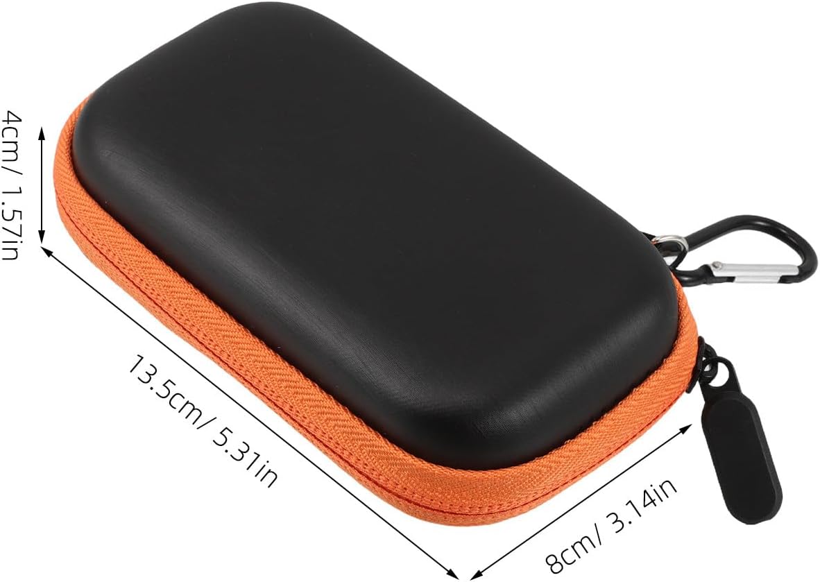 Portable Hard Drive Case Small Travel Storage Box EVA Hard Shell Shockproof External SSD Organizer Bag Lightweight Compact Protective Cover for Data Accessories