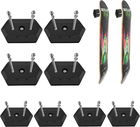 Hikeen Skateboard Wall Mount Skateboard Hanger for Skateboard Deck Display and Storage, Floating Effect