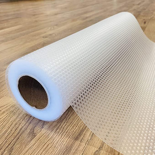 EVALAND Shelf Liners for Kitchen Cabinets Non-Adhesive 23.6" x 20 FT Clear Drawer Liner Non Slip, Washable Cabinet Liner, Waterproof Shelf Liners for Cabinets, Refrigerator Bathroom Pantry Cabinet Mat