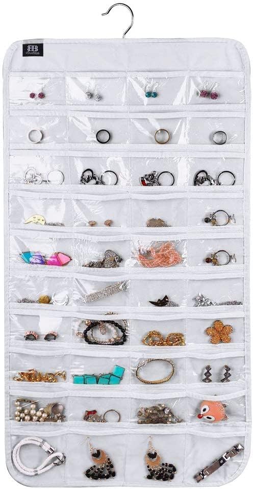 BB Brotrade Hanging Jewelry Organizer,Accessories Organizer,80 Pocket Organizer for Holding Jewelries
