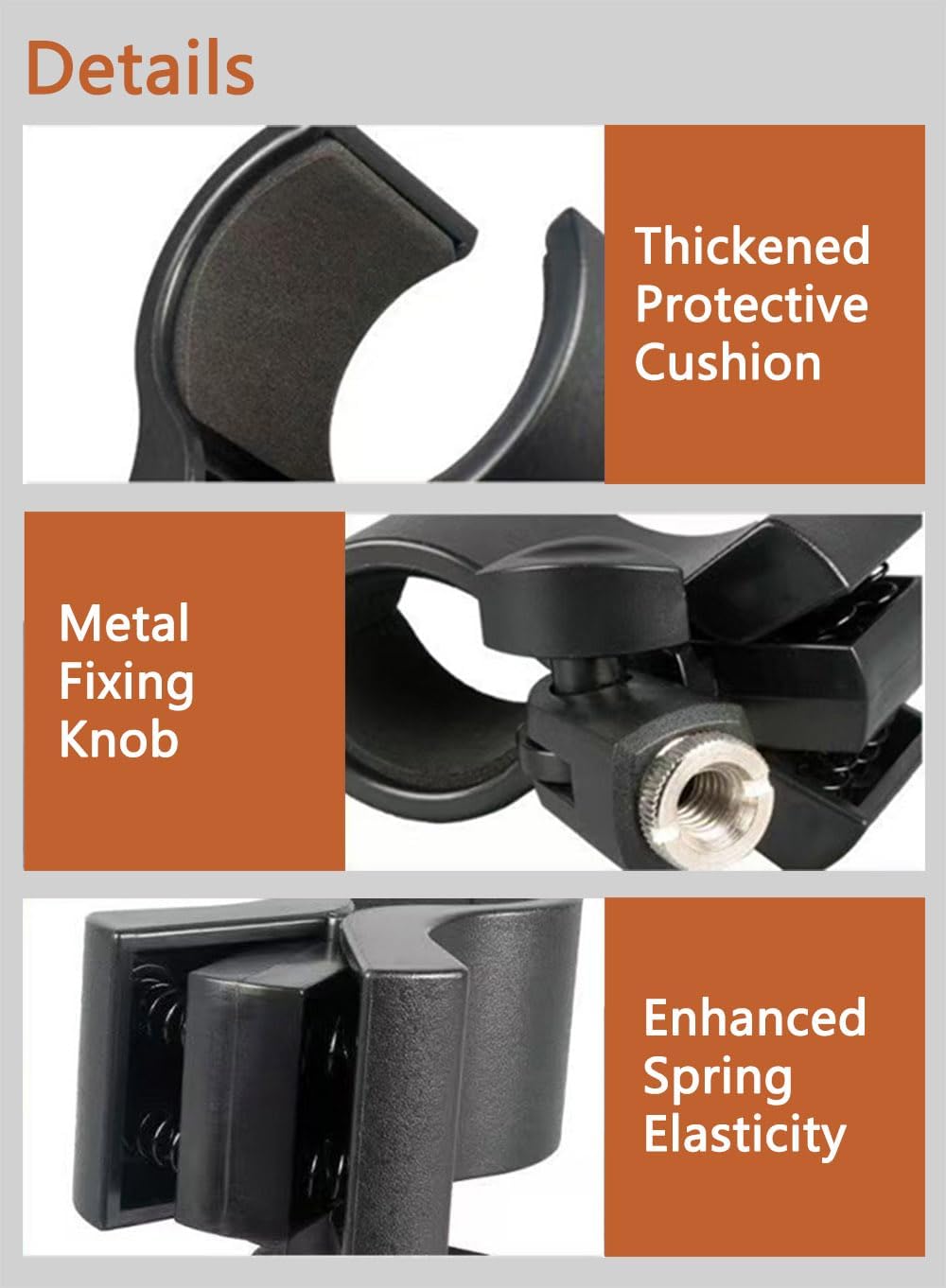 Hair Dryer Stand Holder Hands Free Adjustable Blow Dryer Stand with Universal Clamp Clip Sturdy Base