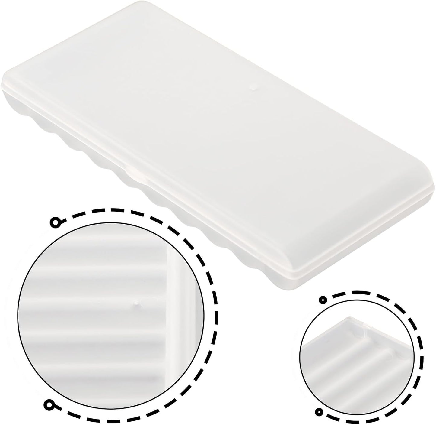 AAA Battery Storage Case Holder Box Battery Plastic Case 10 Slots AA AAA Storage Organizer PP Material Secure Closure Portable Compact Battery Holder Box(AAA-10 Slots)