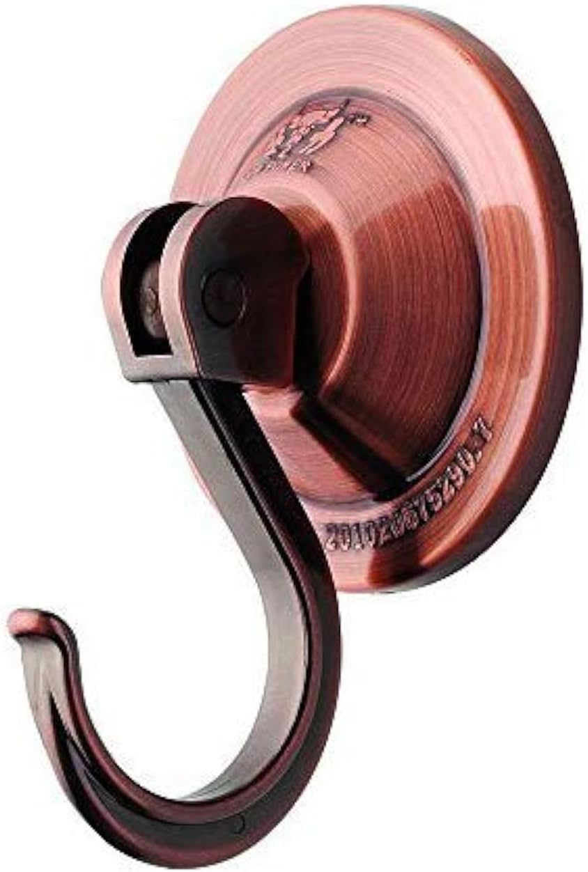 Suction Cup Hooks, 4-Pack Vacuum Wreath Hangers for Flat Smooth Wall Surface, Copper