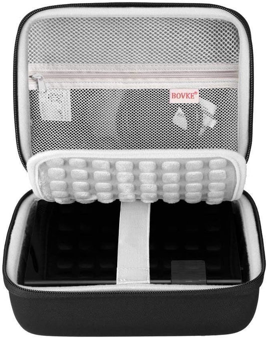 BOVKE Hard Drive Case for WD Elements My Book Seagate Expansion Desktop External Hard Drive HDD 6TB 8TB 10TB 12TB 14TB 16TB 18TB 22TB 24TB 26TB 28TB, 3.5 Inch Portable Desktop HDD Carrying Case, Black