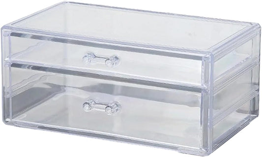 Space Saving Acrylic Cosmetic Storage Drawers Multi Drawers Acrylic Organizer Modern Jewelry Organizer for Organizing Cosmetics and Jewelry