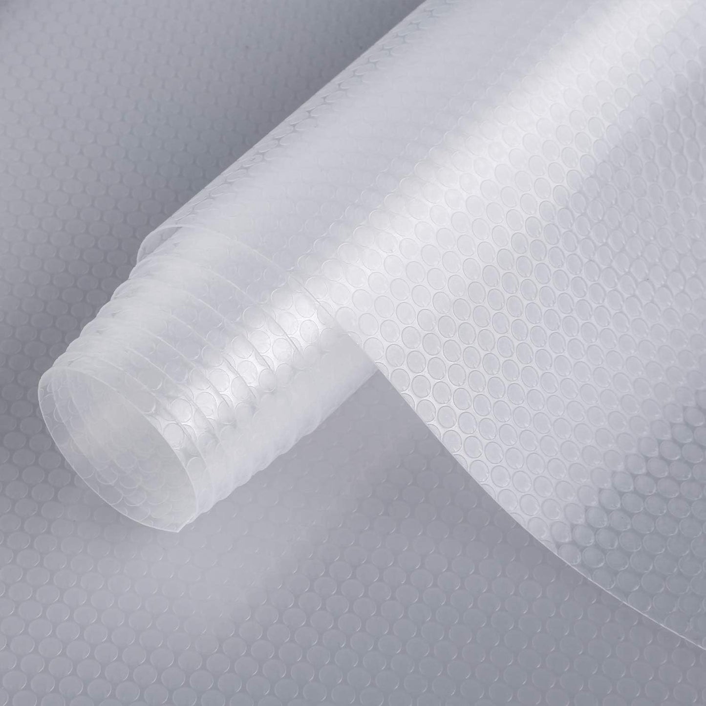 HooTown Shelf Liner Kitchen Cabinet Drawer Mats 23.6 Inch Wide x 32.8 Feet Long, Non Slip EVA Plastic Water Resistant Pad for Bathroom Drawers,Shoe Shelves, Under Sink, Clear