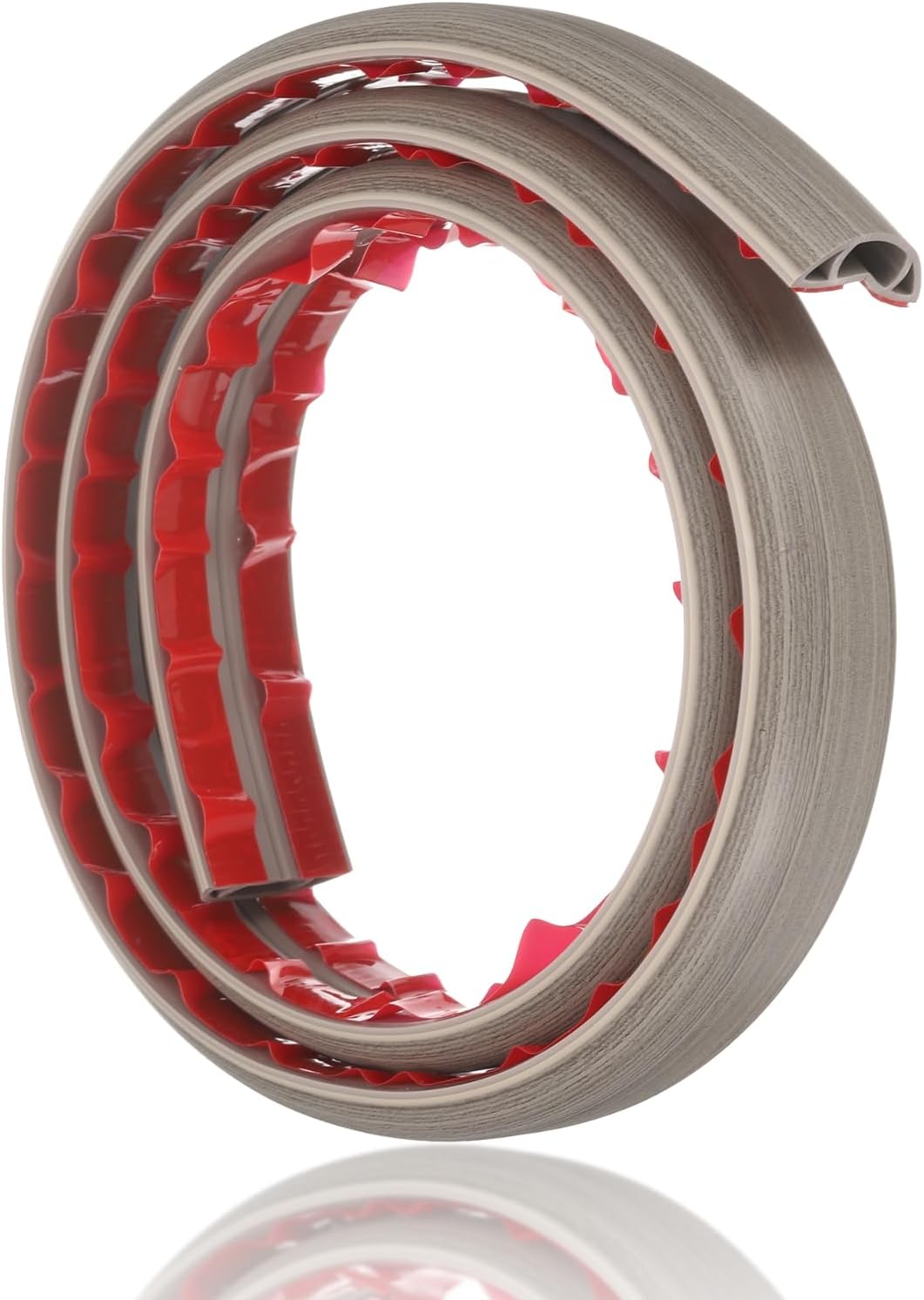 HARFINGTON 4ft Cord Cover Floor W0.6 x H0.33 Inner Channel PVC Hide Extension Cable Floor Wire Hider Wire Covers Protector for Prevent Cable Trips Cables Management, Light Grey