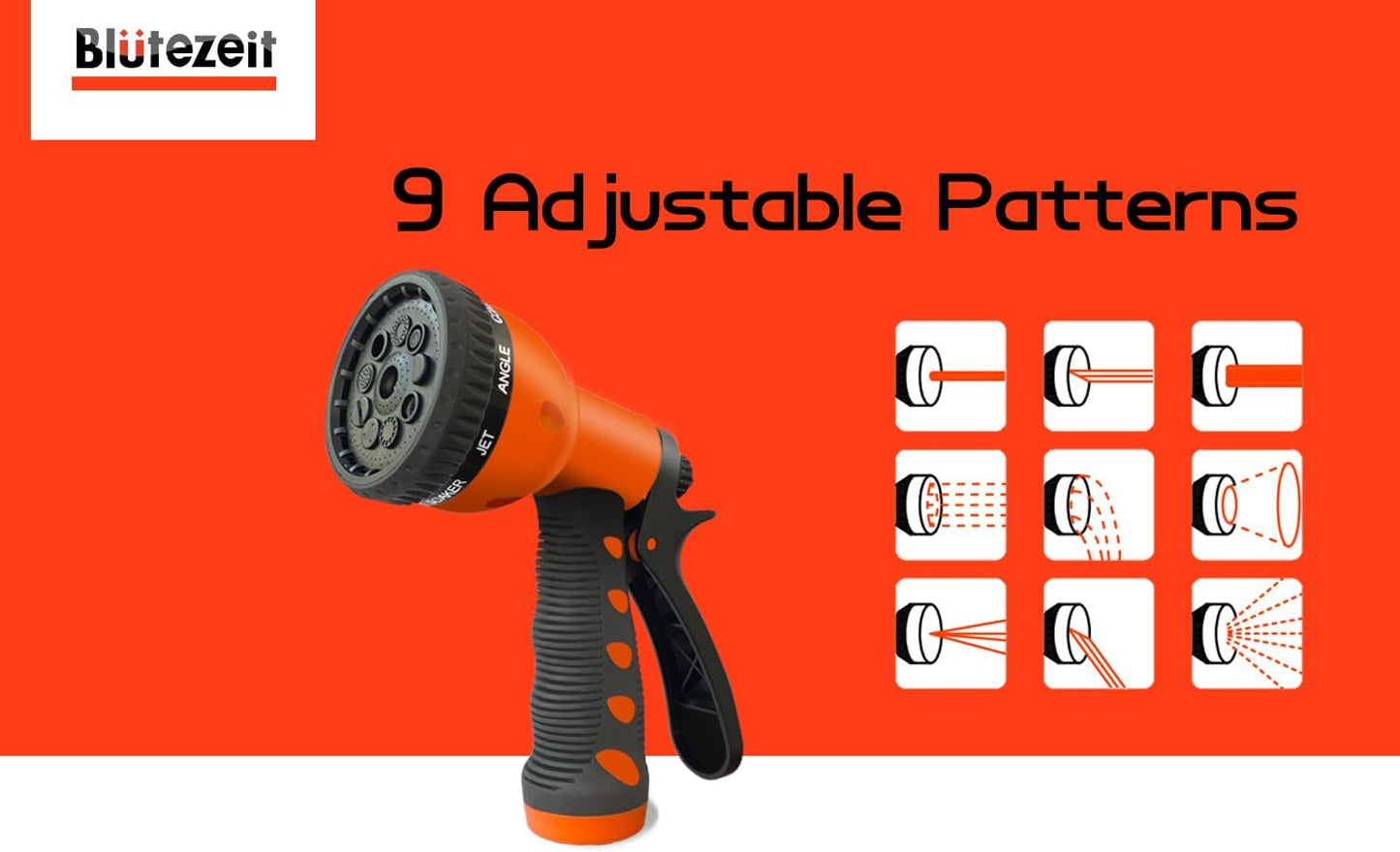 Blütezeit Retractable Garden Hose Reel Wall-Mount Heavy Duty