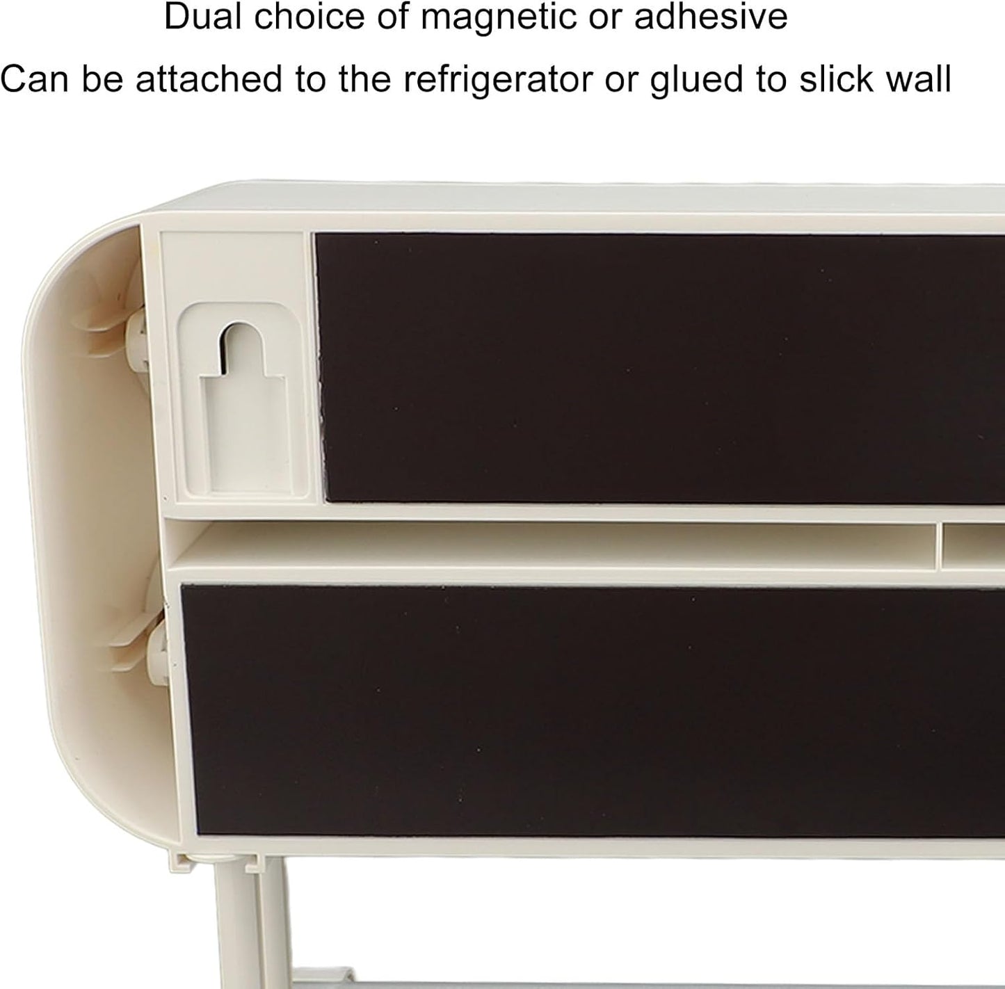 3 in 1 Plastic Wrap Dispenser, Wall Mounted Adjustable Aluminum Foil Organizer Foil Holder Wrapping Paper Storage for Tin Baking Paper Wax