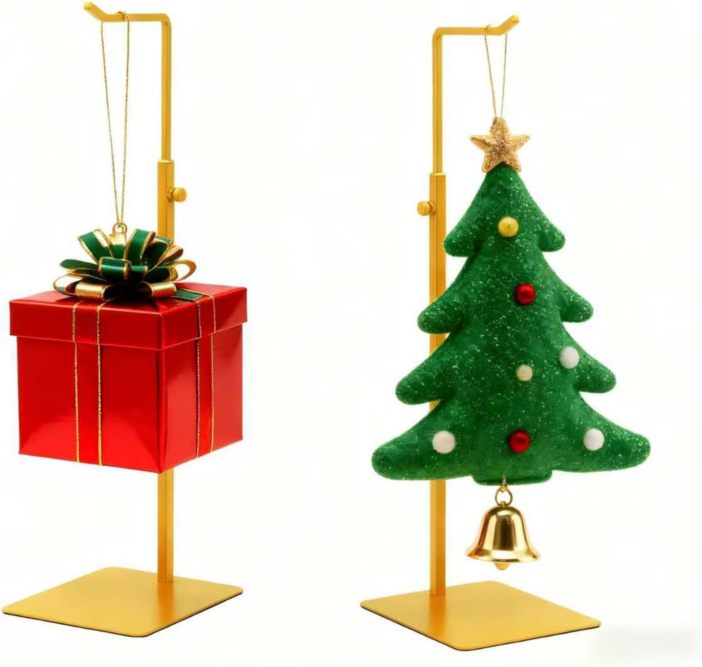 2Pcs Purse Holder, Adjustable Purse Display Stand , Golden Handbag Display Stand, Hanger Rack for Bags, Suitable for Desktops, Wardrobes and Commercial Storeshook Stand