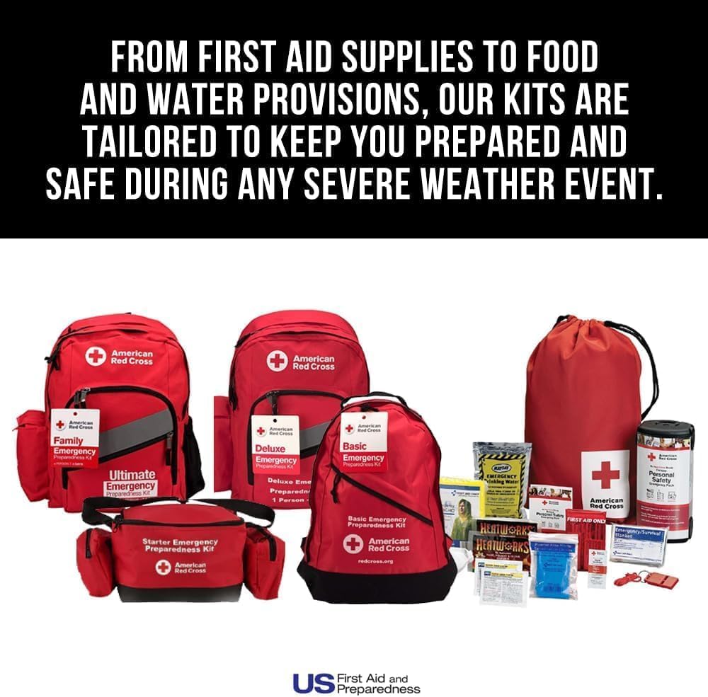 American Red Cross Officially Licensed Product, 50 Person First Aid Kit, 216 Piece Emergency Medical Supplies to Clean & Treat Minor Injuries, Hard Case Box for Home, Business, Job Site, Car