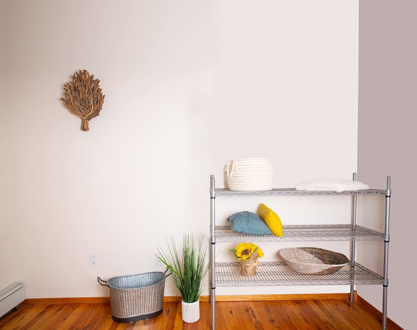 Omega 24" Deep x 24" Wide x 54" High 3 Tier Gray Starter Shelving Unit