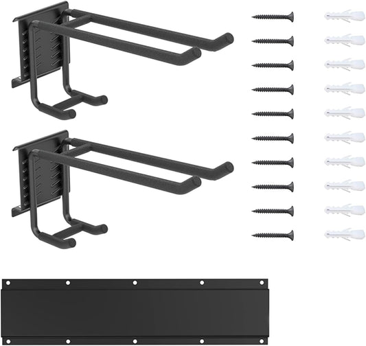 Snowboard Wall Rack, Ski Rack Wall-Mount with Gravities Locking Compact Ski Storage for Garage Skis Holders for Wall Antislip Protecting Equipment Storage Tool Organizer
